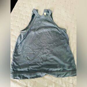 Anthropologie Cloth & Stone Laser Cut Halter Sleeveless Top